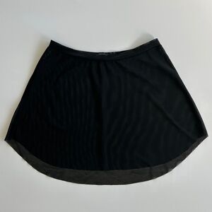Eleve Tulip Mesh Black Ballet Skirt Adult M NEVER WORN